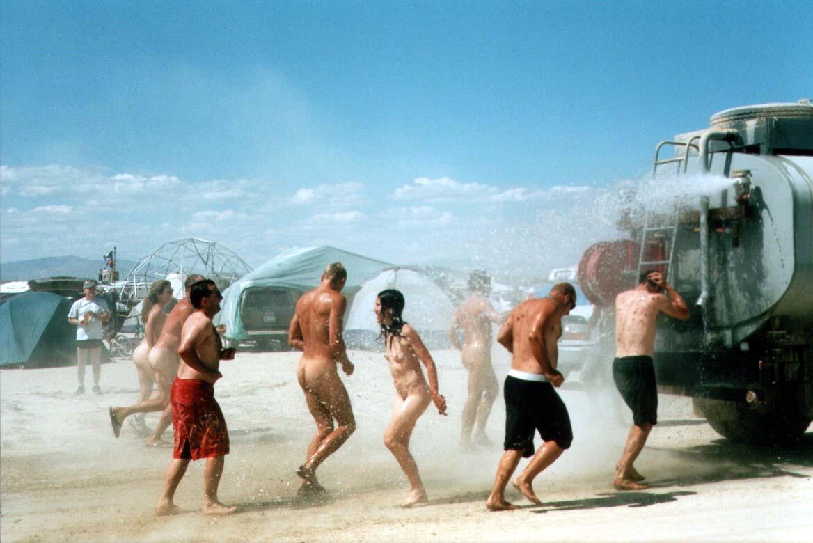 burningmanShower